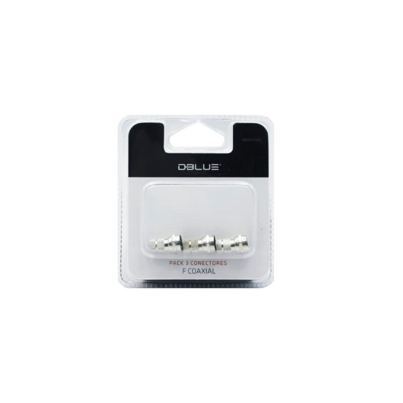 conector coaxial rg 6 pack 3 un. — vista 2