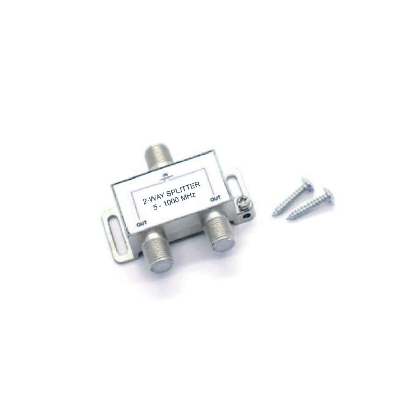 splitter coaxial television satelital 5 1000mhz 2 salidas
