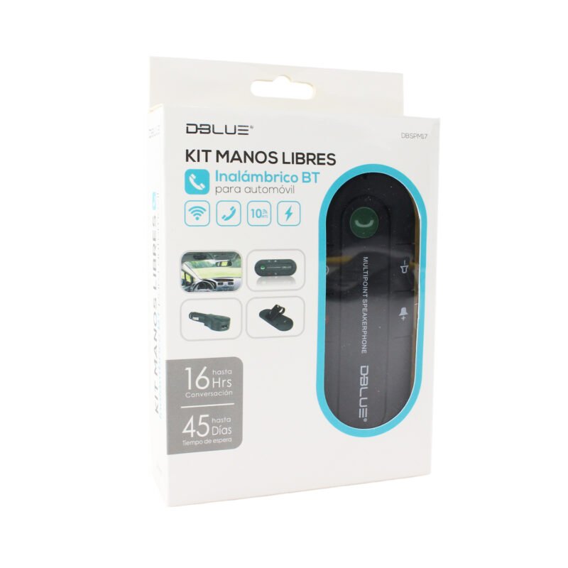 manos libres dblue bluetooth v3.0, 16h conversacion, 45d espera, reduccion de ruido, func. marcacion voz. — vista 5