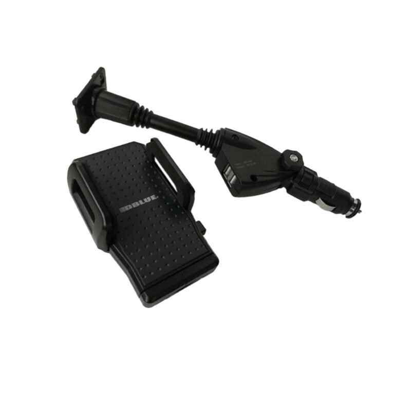 soporte dblue para smartphone, rotacion 360º, dos entradas usb, compatible varios modelos, material abs. — vista 2