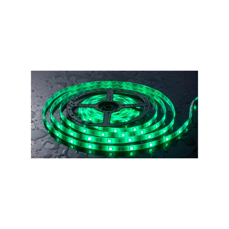 tira led dblue 5m multicolor 5050, control remoto, impermeable, 220v, voltaje dc 12v, adhesivo en la parte posterior. — vista 4