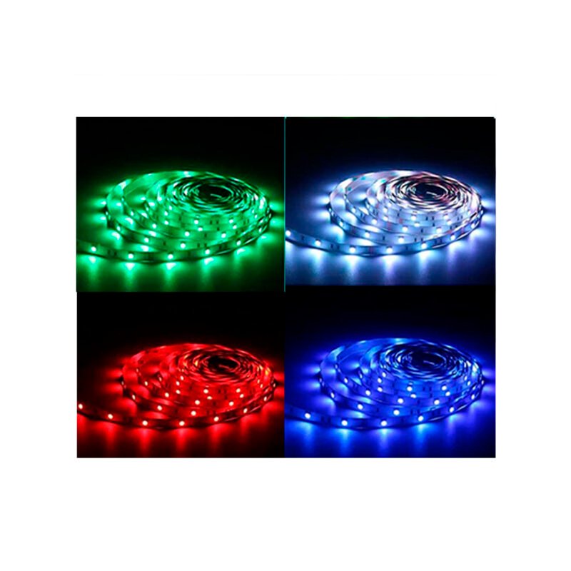 tira led dblue 5m, 300 led rgb, 12v, 50.000h, control remoto, flexible, adhesiva, decorativa.led3528 — vista 6