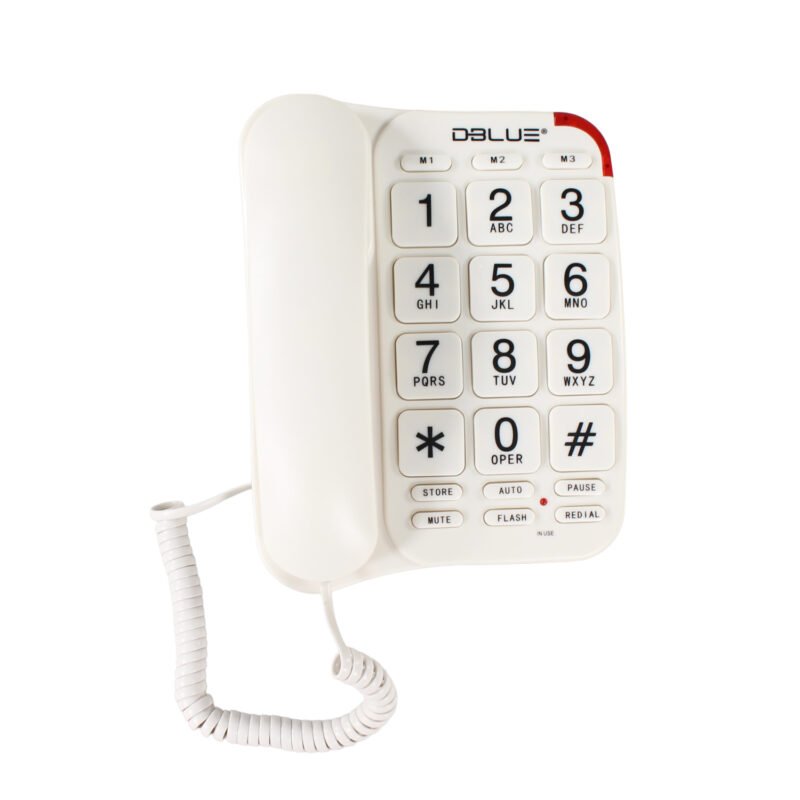 telefono dblue de sobremesa white — vista 3