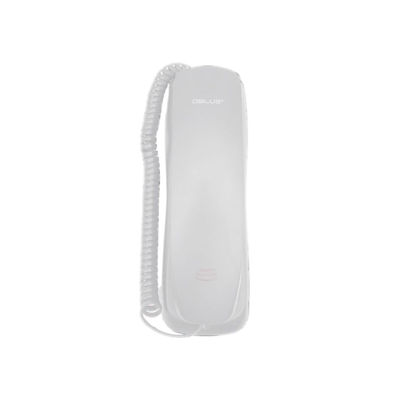 telefono dblue de pared delgado, funciones mute, pause, redial, luz nocturna, compacto y practico.white — vista 2