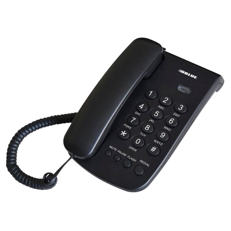 telefono dblue de sobremesa black