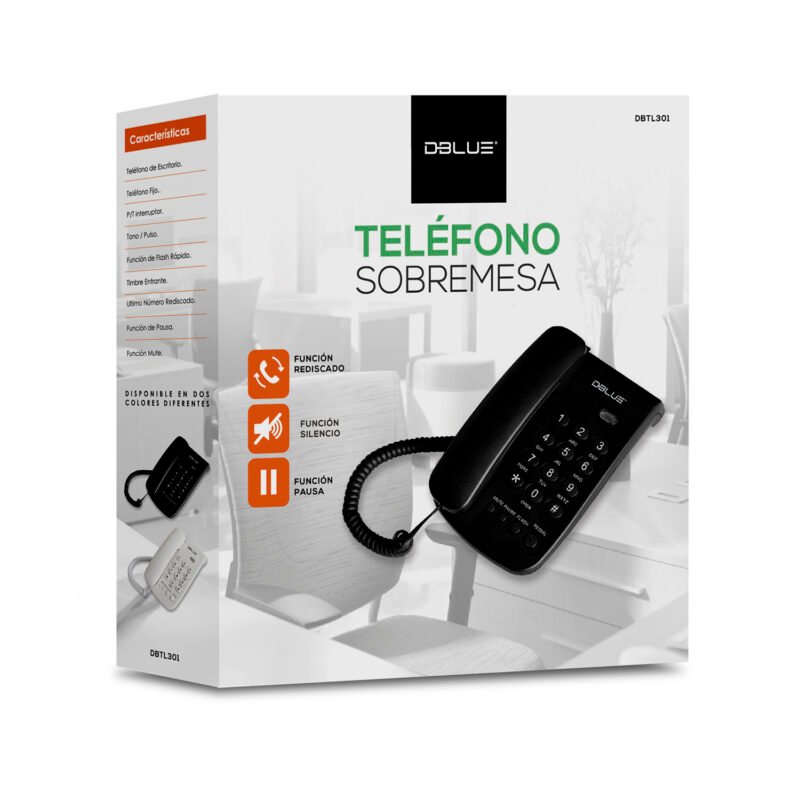 telefono dblue de sobremesa black — vista 2