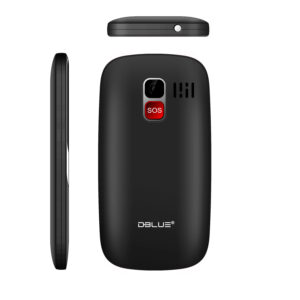 telefono senior adulto mayor. black