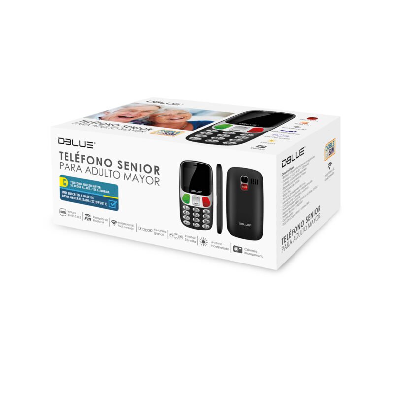 telefono senior adulto mayor. black — vista 3
