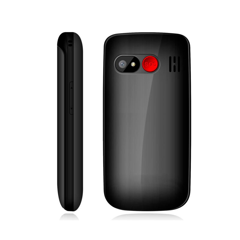 telefono senior adulto mayor tipo almeja. black — vista 2
