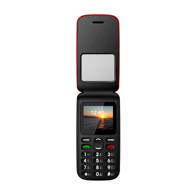 telefono senior adulto mayor tipo almeja. red — vista 3