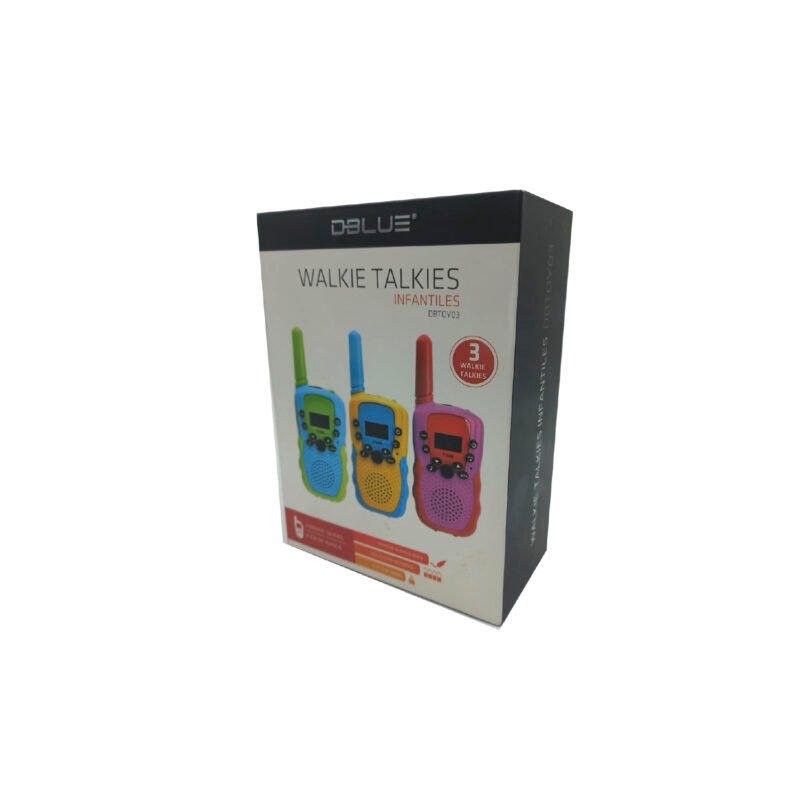 set 3 radio walkie talkie para niÑos con 22 canales — vista 4