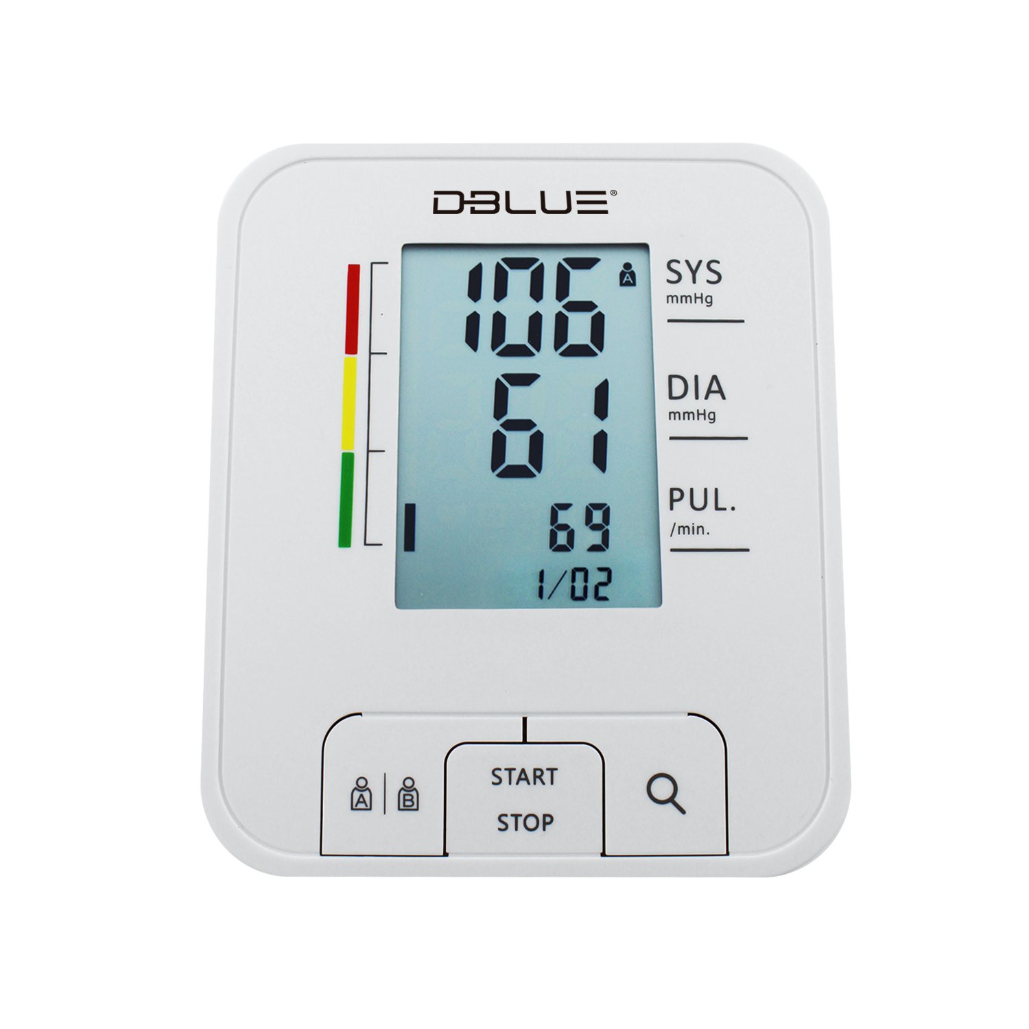 monitor de presion arterial dblue, rango de 0 a 280 mmhg, memoria 2*120, pantalla lcd, control de arritmia. monitor de presion arterial dblue, rango de 0 a 280 mmhg, memoria 2*120, pantalla lcd, control de arritmia.