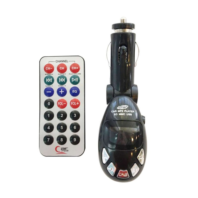 transmisor fm con control dblue, compatible mp3, mp4, usb, sd, micro sd. black