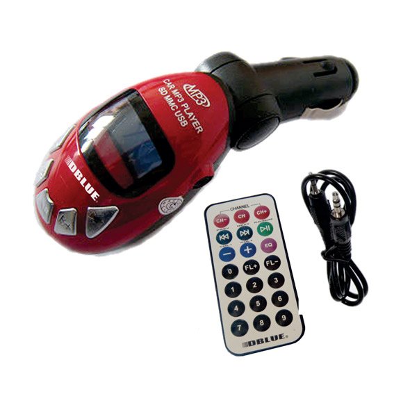 transmisor fm con control dblue, compatible mp3, mp4, usb, sd, micro sd. red transmisor fm con control dblue, compatible mp3, mp4, usb, sd, micro sd. red