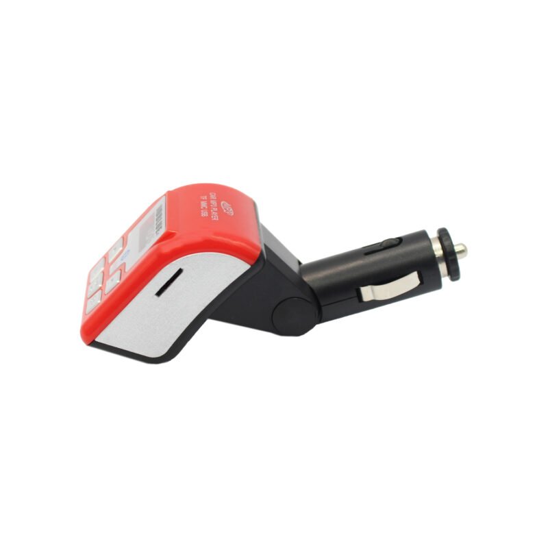 transmisor fm dblue bluetooth con musica mp3, usb, tf, microfono manos libres, pantalla led, control remoto. red — vista 2