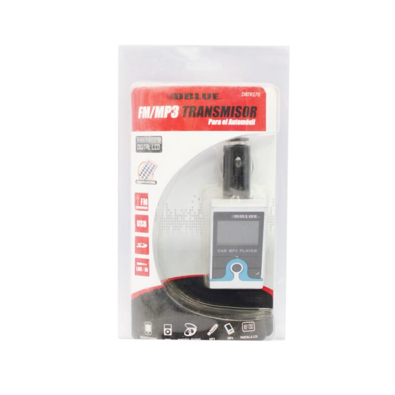 transmisor de frecuencia mp3/mp4/sd/usb/pantalla digital lcd silver — vista 4