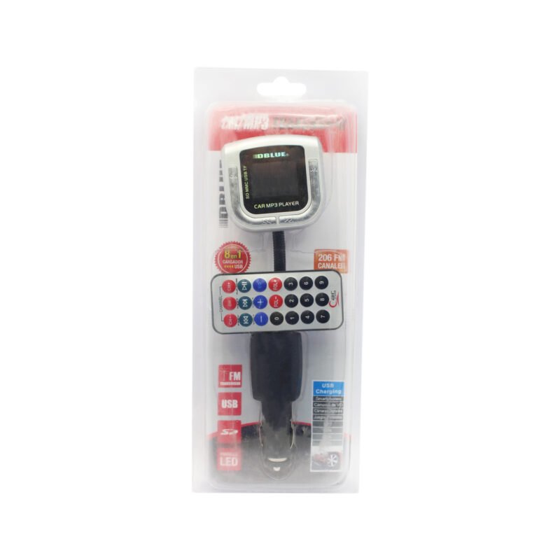 transmisor fm de mp3/sd/usb/ pantalla led black — vista 3