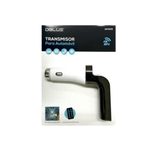 transmisor dblue fm, manos libres, pantalla led, dual usb, tf card, formato mp3/wma, martillo seguridad.
