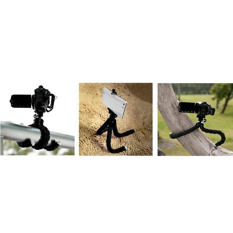 tripode flexible mini, metal y juntas flexibles, compatible camaras y telefonos de 5.5 8.5cm. — vista 4