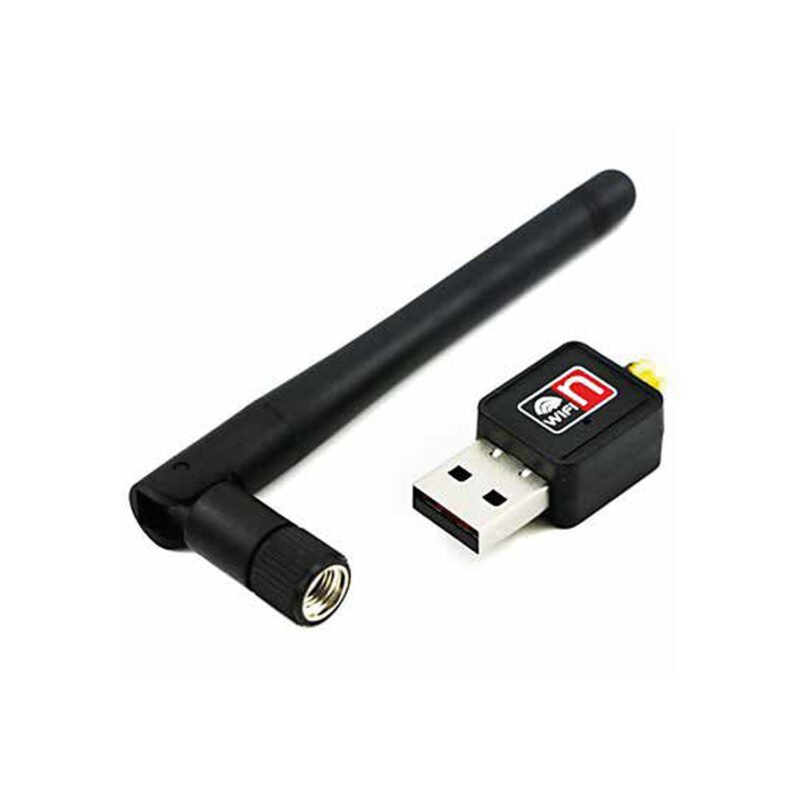 adaptador dblue mini lan wifi con antena desmontable, 150 mbps, usb 2.0, conecta pc a red inalambrica.