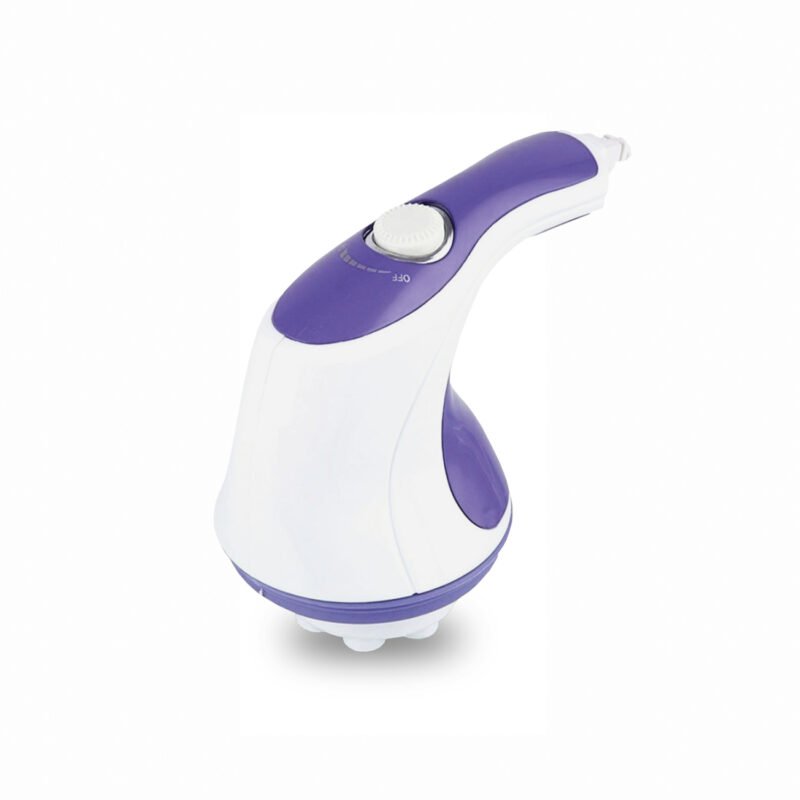 masajeador doma corporal, tonificante y relajante, vibracion estimulante, cabeza rotativa 360°, control de velocidad ajustable.