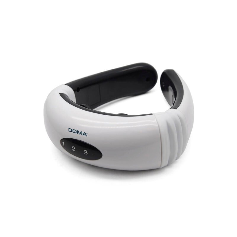 masajeador doma electrico portatil, tecnologia 3d ajuste inteligente, pulso electrico, efecto magnetico, bateria recargable.