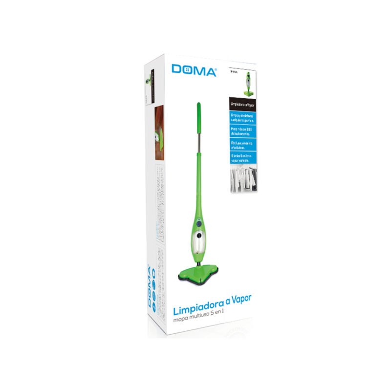 mopa doma limpiadora a vapor 5 en 1, elimina 99% de bacterias, ecologica, sin detergentes, con paÑo microfibra. — vista 4