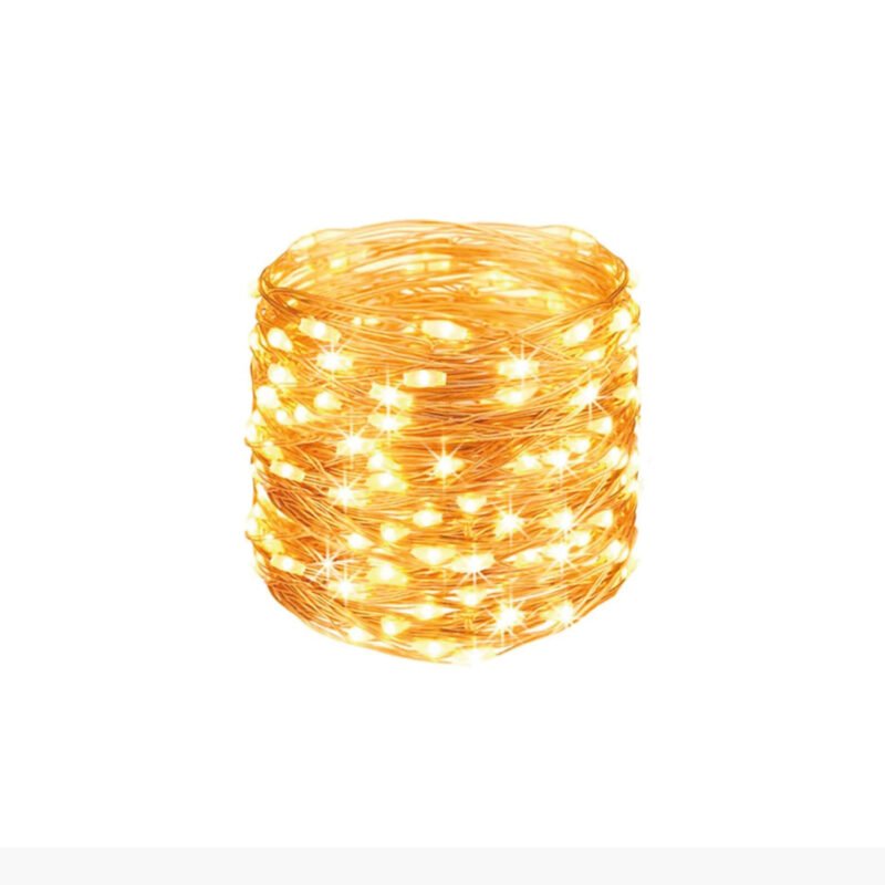 guirnalda doma luz decorativa solar, 8 modos, 1200ma, resistente al agua, para interior y exterior.