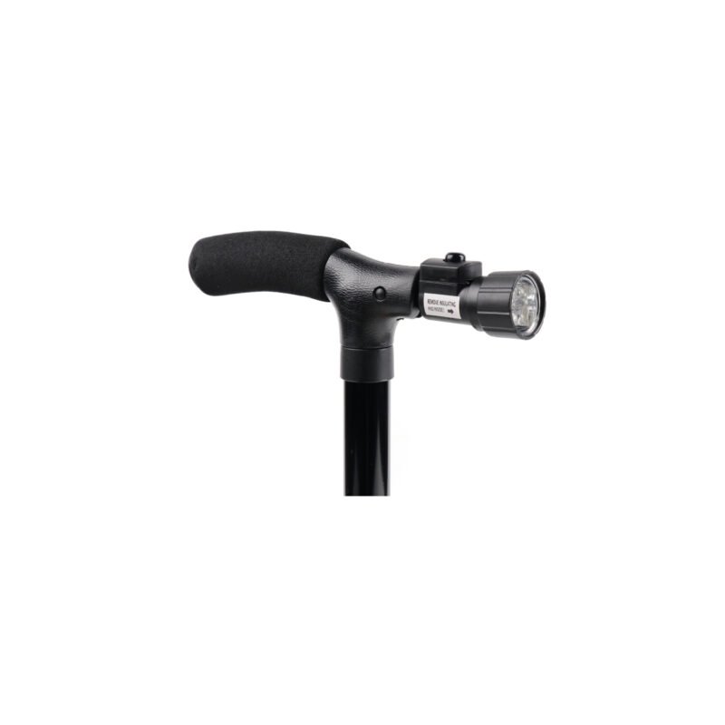 baston ortopedico doma plegable, ligero y portatil, base con 4 puntos de apoyo, 2 luces led, ajustable. — vista 4