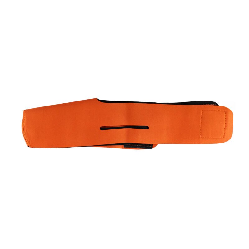 mascara facial adelgazante, 3 colores, tela transpirable y elastica, mejora el contorno de la cara. orange — vista 7