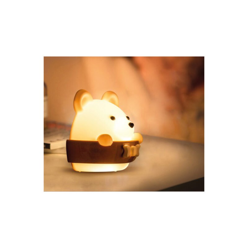 lampara doma oso nocturno led, de pared con control remoto, led de bajo consumo y temporizador. — vista 4