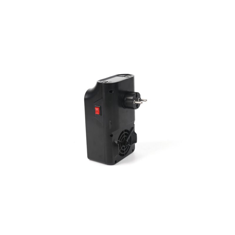 calefactor doma mini electrico portatil, temperatura ajustable, funcion temporizador, ventilador silencioso, conexion directa, enchufe 180°. 900w — vista 2