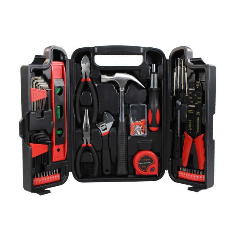 set de herramientas doma, 129 piezas, con maletin, para tareas manuales, acero cromado de alta calidad. — vista 3