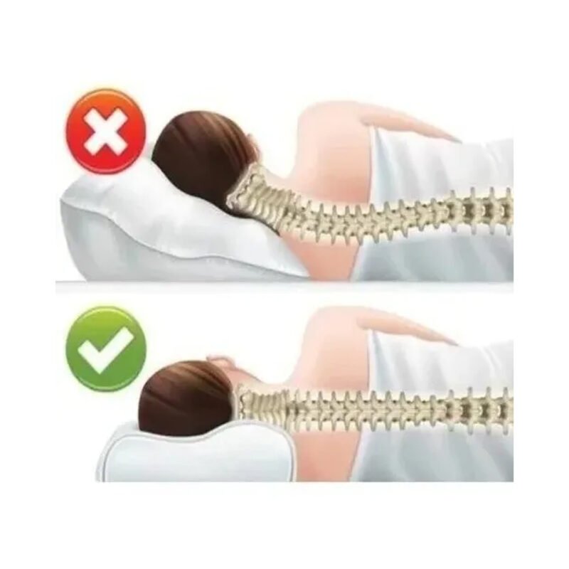 almohada doma viscoelastica, ergonomica, hipoalergenica, corrige postura, previene dolor cervical. 50cm