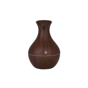 humidificador de aire portatil, con luz led, silencioso, capacidad 130ml, potencia <2w. brown