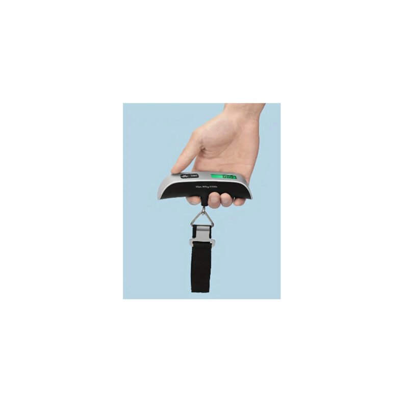 pesa digital doma para equipaje, capacidad 50kg, lcd, acero inoxidable, con indicador de temperatura. — vista 2