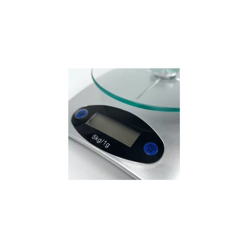 pesa digital doma de cocina, hasta 5kg, pantalla lcd, compacta y facil de usar. — vista 2