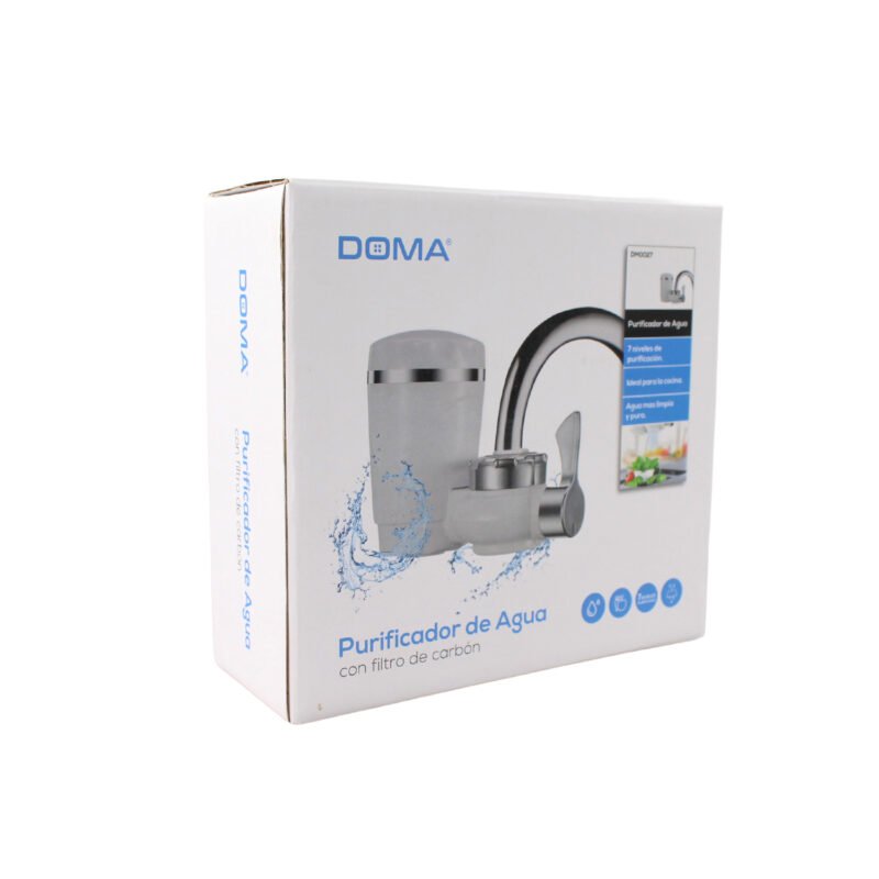 purificador de agua doma, 7 niveles de purificacion, filtro de carbon, agua mas limpia y pura.