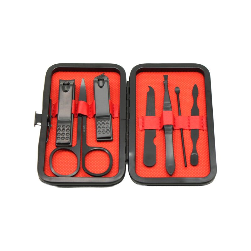 kit doma de manicura multifuncional, 8 herramientas, acero inoxidable, pequeÑo y portatil.