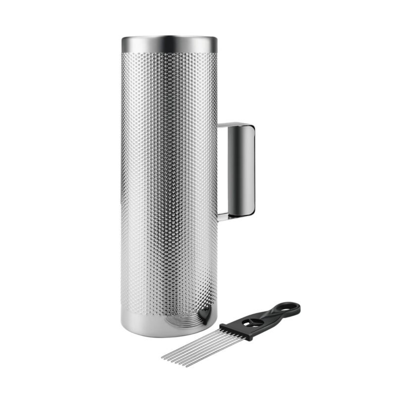 guiro hendrix metal 13x5 pulgadas color silver