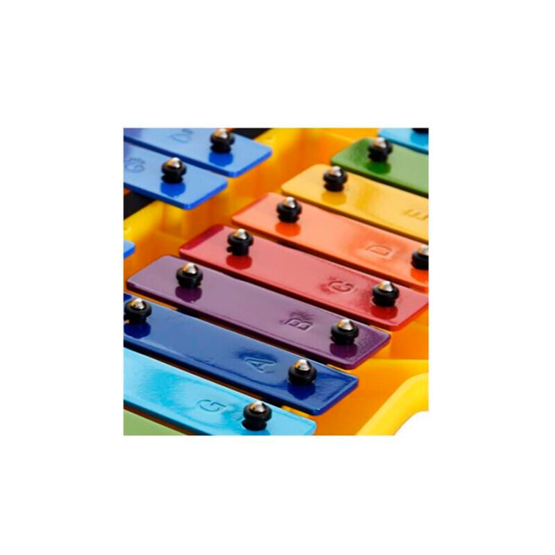 metalofono hendrix de 25 notas, placas de aluminio, colores con notas, tono preciso, incluye 2 baquetas. — vista 2