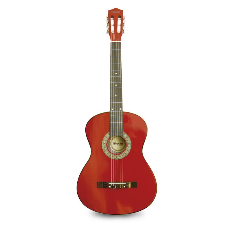 guitarra hendrix de madera 30 pulgadas con funda y set de cuerdas color red — vista 2