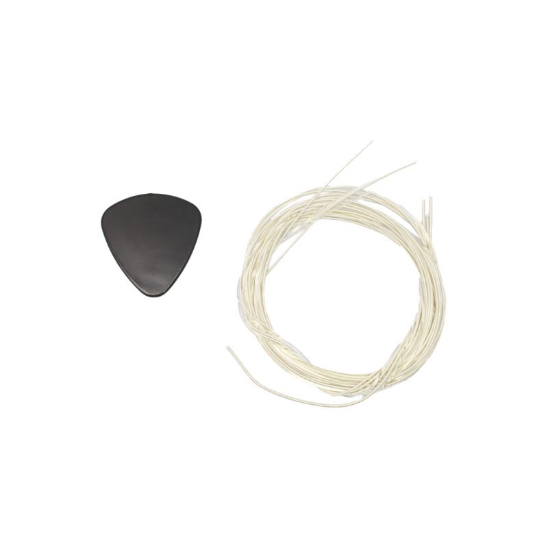 guitarra hendrix de madera 39 pulgadas con funda y set de cuerdas color natural