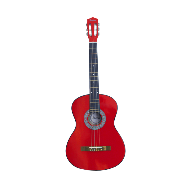 guitarra hendrix de madera 39 pulgadas con funda y set de cuerdas color red — vista 3