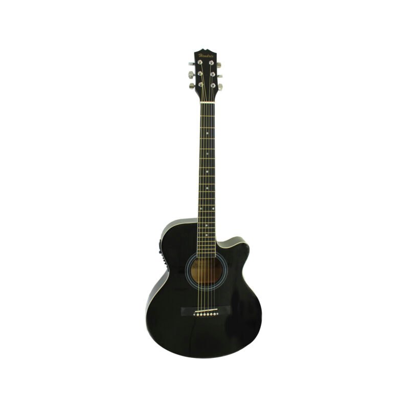 guitarra hendrix electroacustica de 40 pulgadas con ecualizador de 4 bandas black