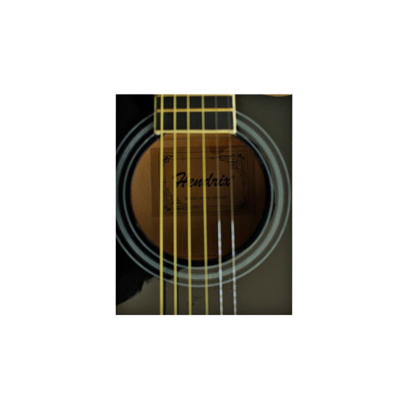 guitarra hendrix electroacustica de 40 pulgadas con ecualizador de 4 bandas black — vista 3