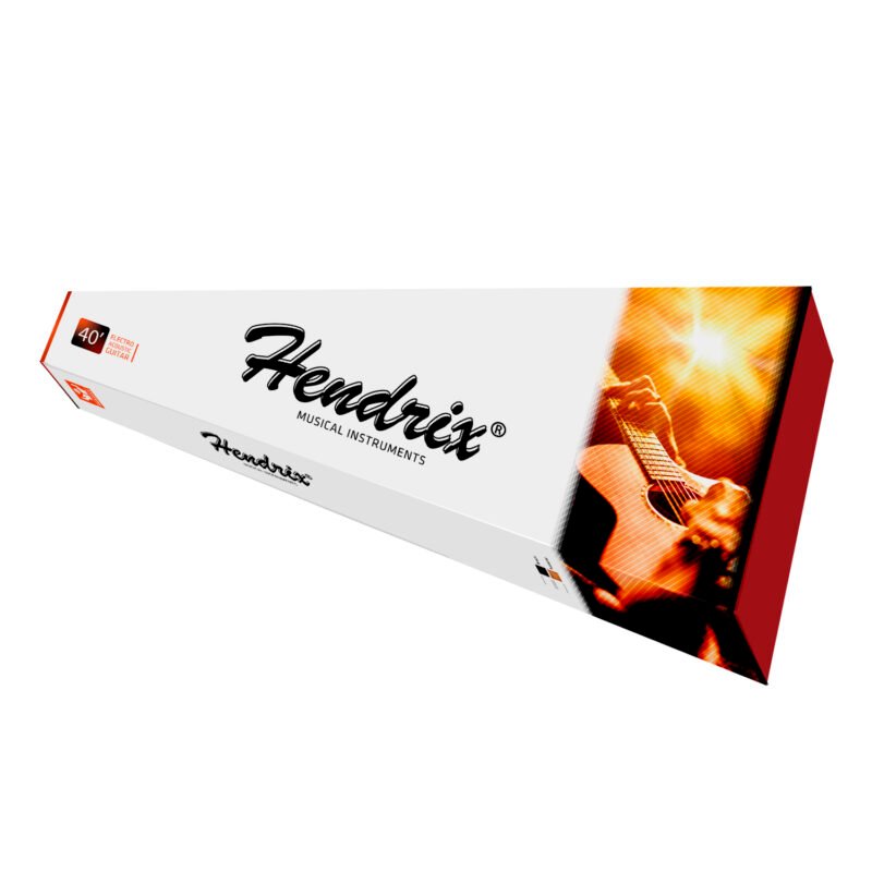 guitarra hendrix electroacustica de 40 pulgadas con ecualizador de 4 bandas color natural — vista 2