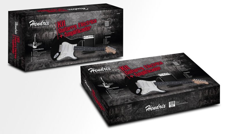 kit guitarra electrica 39 pulgadas con amplificador de 10ws — vista 8