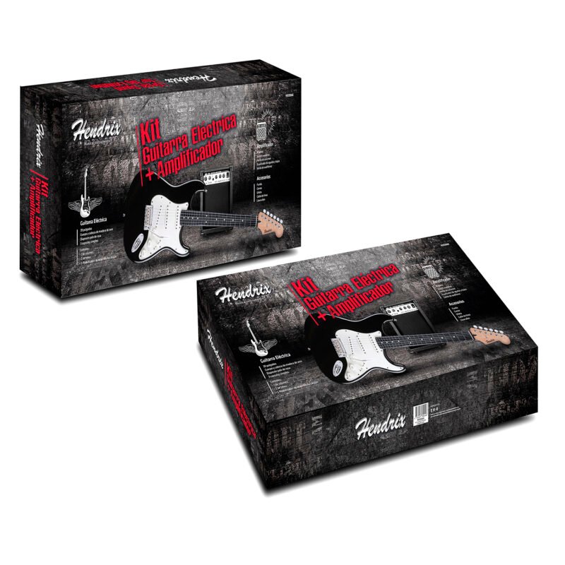 kit guitarra electrica 39 pulgadas con amplificador de 10ws