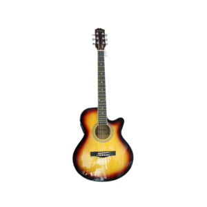 guitarra hendrix electroacustica de 40 pulgadas con ecualizador de 4 bandas sunburst